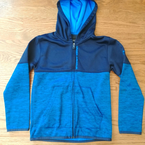 Under Armour full zip sweatshirt Size 7 - Picture 1 of 5
